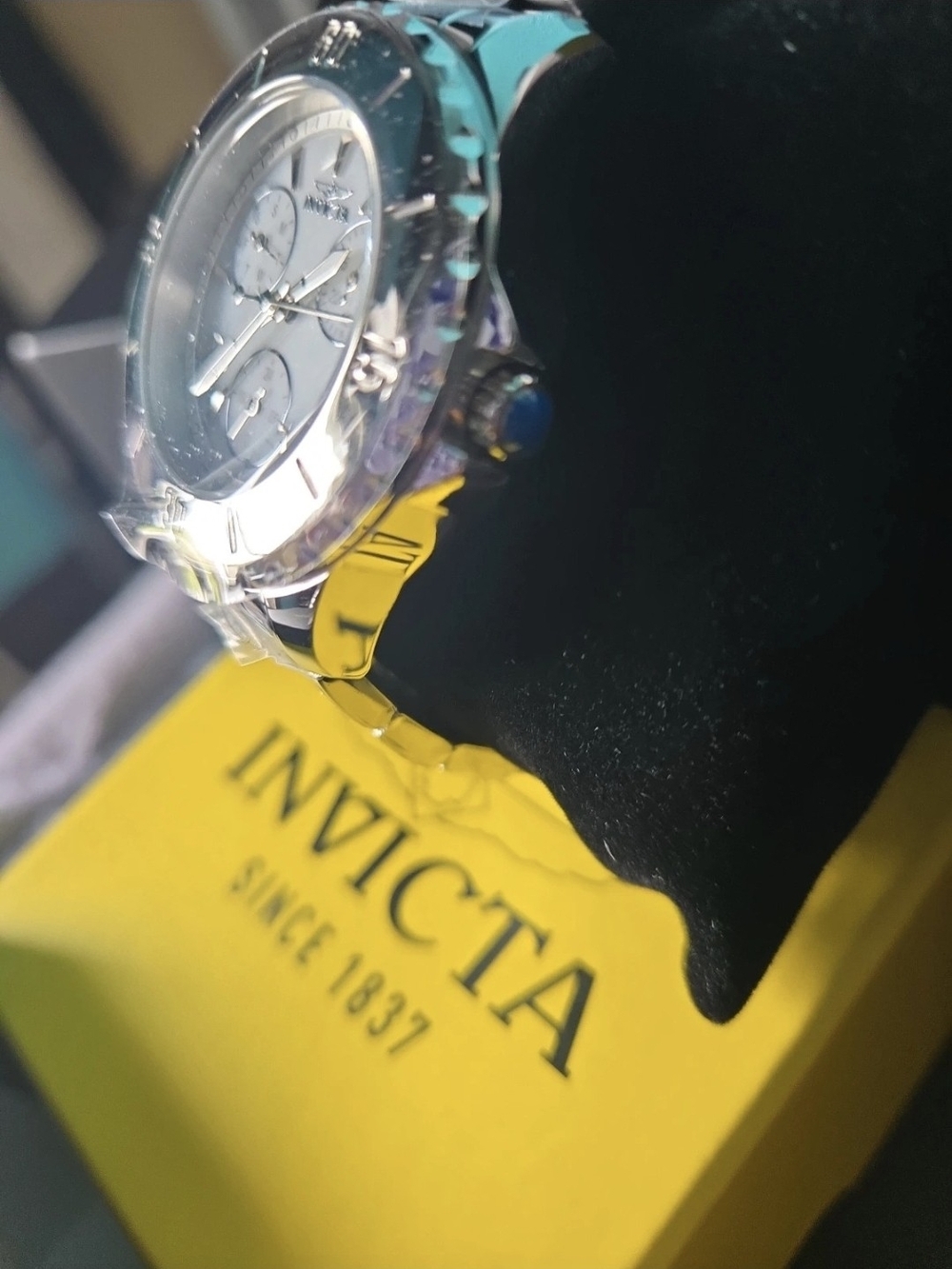 Invicta Angel 29106 Stainless Steel Unisex Silver-tone Chronograph Watch 38mm - Picture 2 of 5